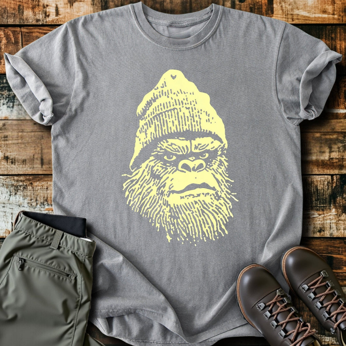 Bigfoot T-Shirt - Funny Hiking Graphic Tee - Gift for Hikers - Unisex