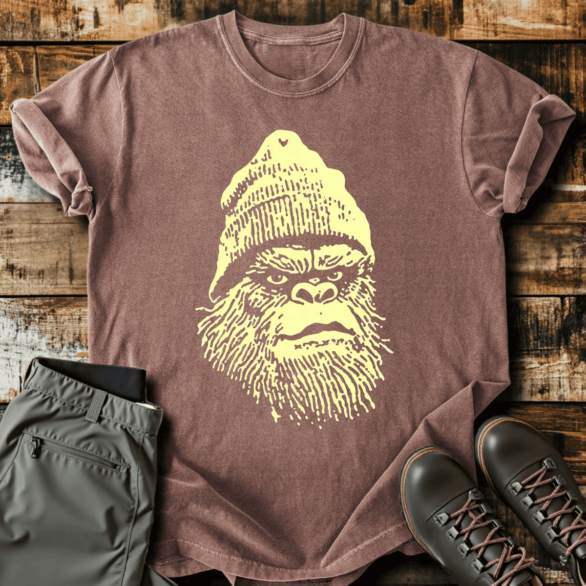 Bigfoot T-Shirt - Funny Hiking Graphic Tee - Gift for Hikers - Unisex