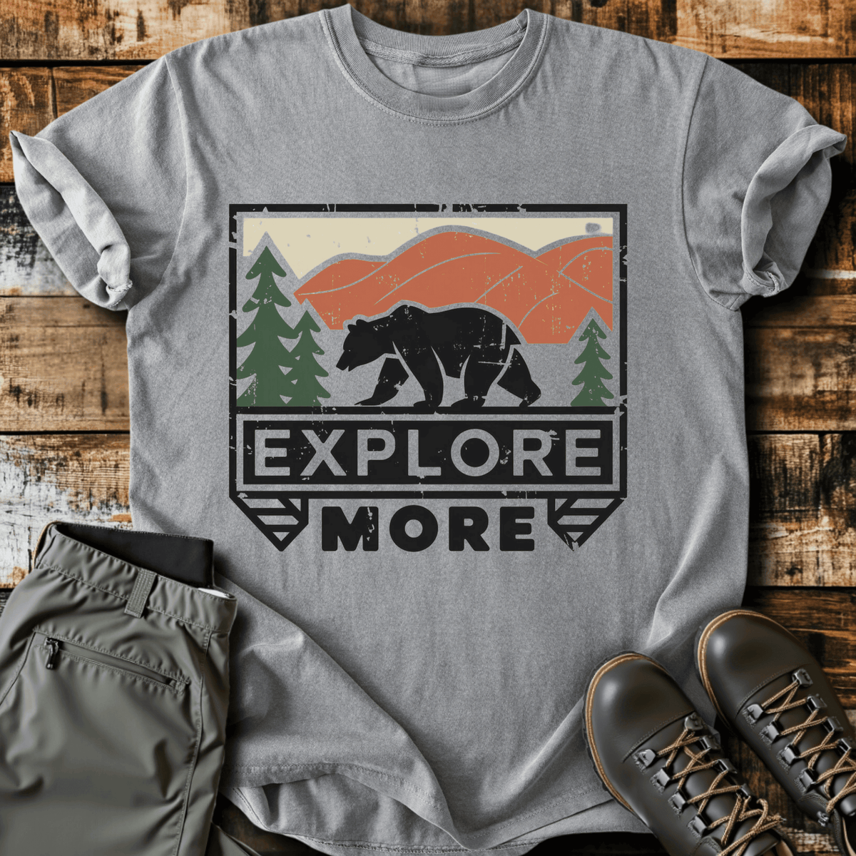 Explore More T-Shirt - Funny Hiking Graphic Tee - Gift for Hikers - Unisex