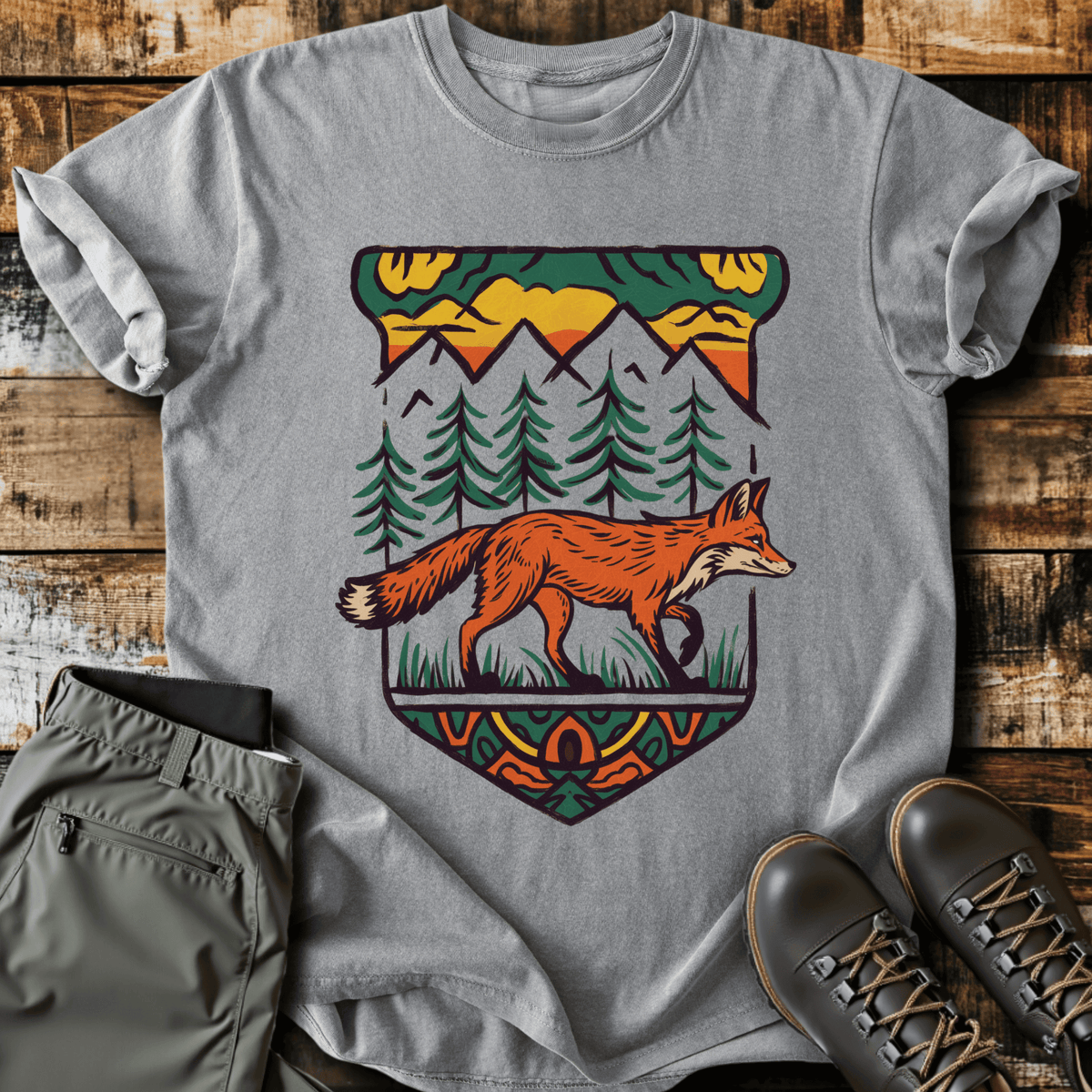Fox Trot T-Shirt - Funny Hiking Graphic Tee - Gift for Hikers - Unisex