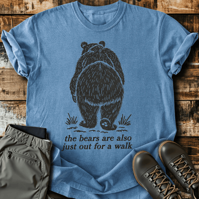 Bears Walk Too T-Shirt - Funny Hiking Graphic Tee - Gift for Hikers - Unisex