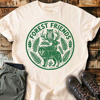 Forest Friends T-Shirt - Funny Hiking Graphic Tee - Gift for Hikers - Unisex