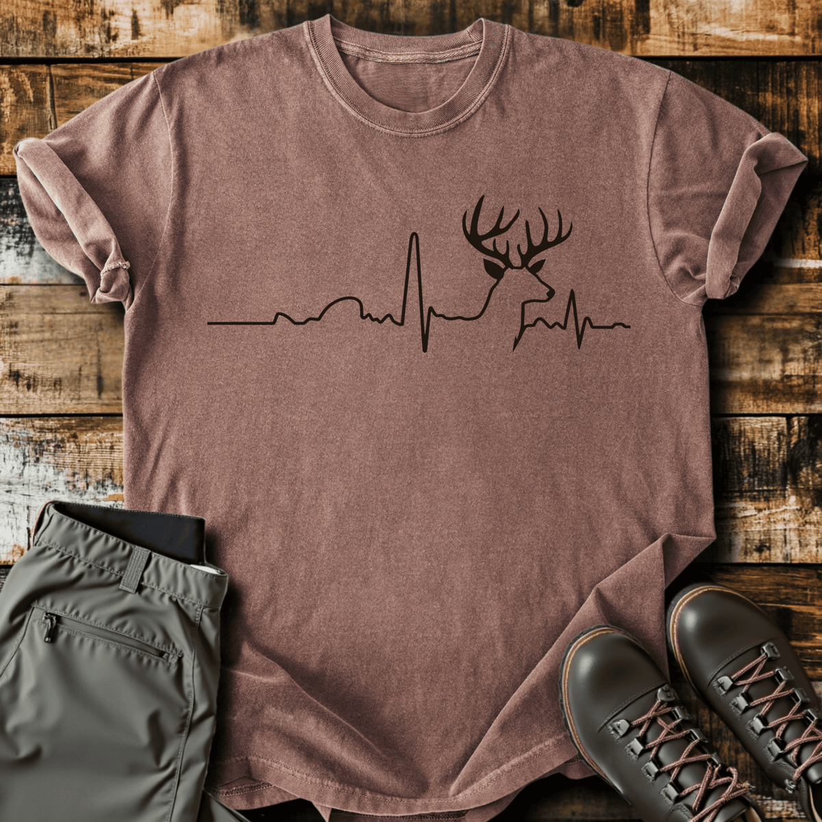 Elk Beat T-Shirt - Funny Hiking Graphic Tee - Gift for Hikers - Unisex
