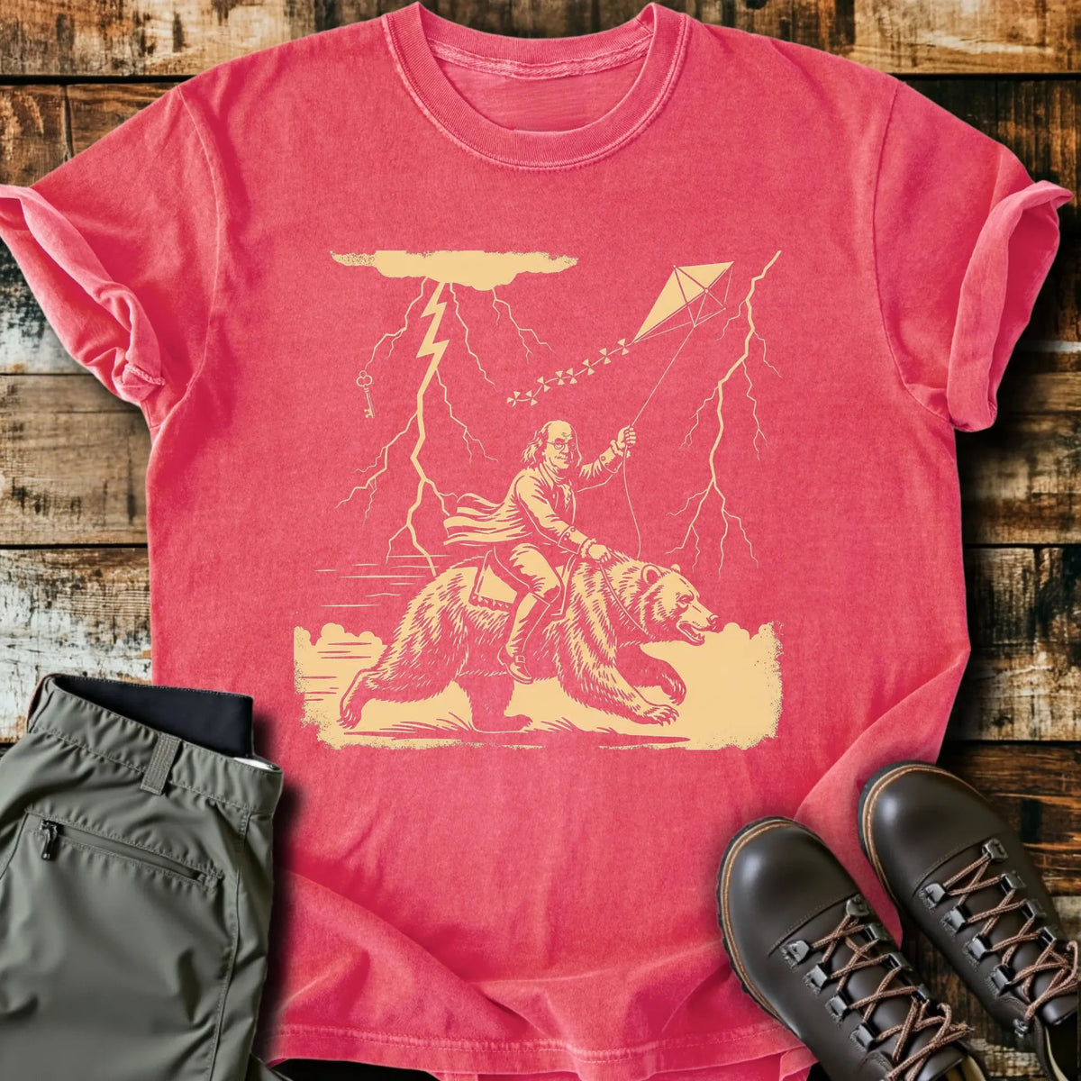 Ben Franklin T-Shirt - Funny Hiking Graphic Tee - Gift for Hikers - Unisex
