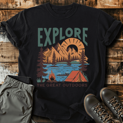 Explore Outdoors T-Shirt - Funny Hiking Graphic Tee - Gift for Hikers - Unisex