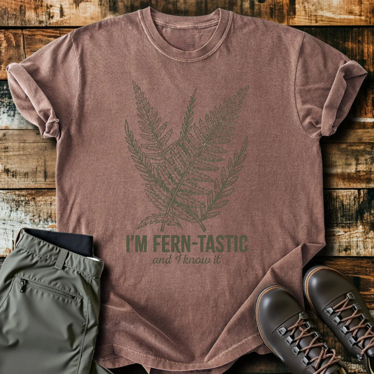 Ferntastic T-Shirt - Funny Hiking Graphic Tee - Gift for Hikers - Unisex