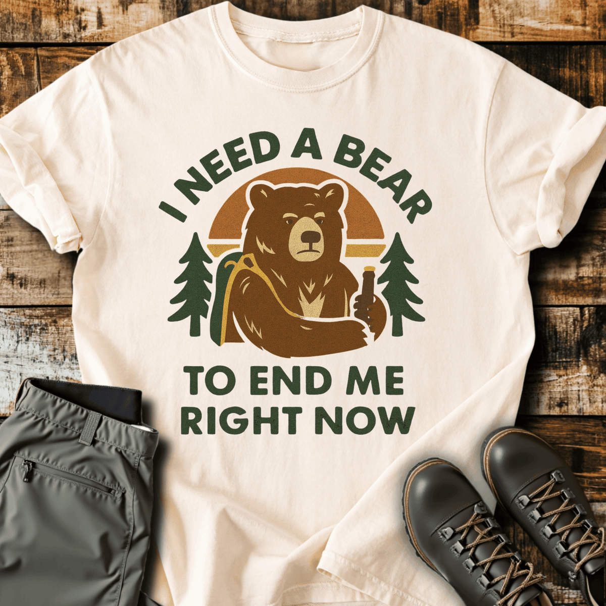 End Me T-Shirt - Funny Hiking Graphic Tee - Gift for Hikers - Unisex