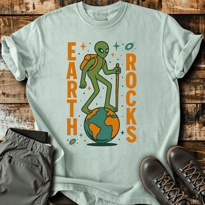 Earth Rocks T-Shirt - Funny Hiking Graphic Tee - Gift for Hikers - Unisex