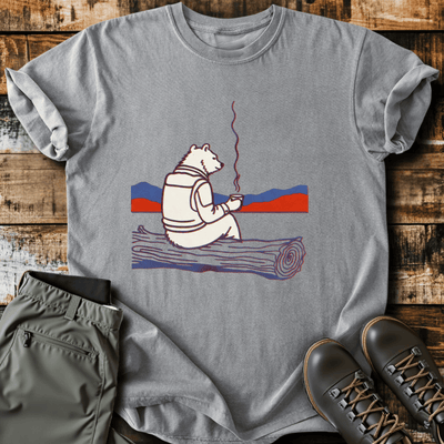 Chill Bear T-Shirt - Funny Hiking Graphic Tee - Gift for Hikers - Unisex