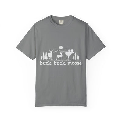 Buck Buck Moose T-Shirt - Funny Hiking Graphic Tee - Gift for Hikers - Unisex