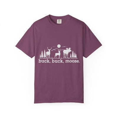 Buck Buck Moose T-Shirt - Funny Hiking Graphic Tee - Gift for Hikers - Unisex