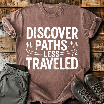 Discover Paths T-Shirt - Funny Hiking Graphic Tee - Gift for Hikers - Unisex