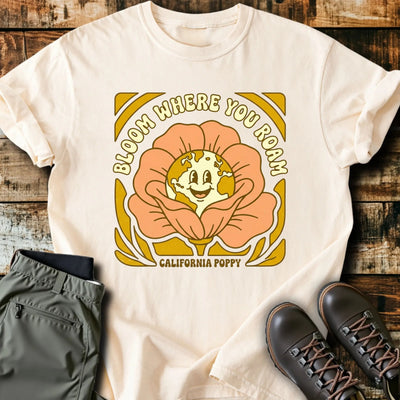 Cali Poppy T-Shirt - Funny Hiking Graphic Tee - Gift for Hikers - Unisex