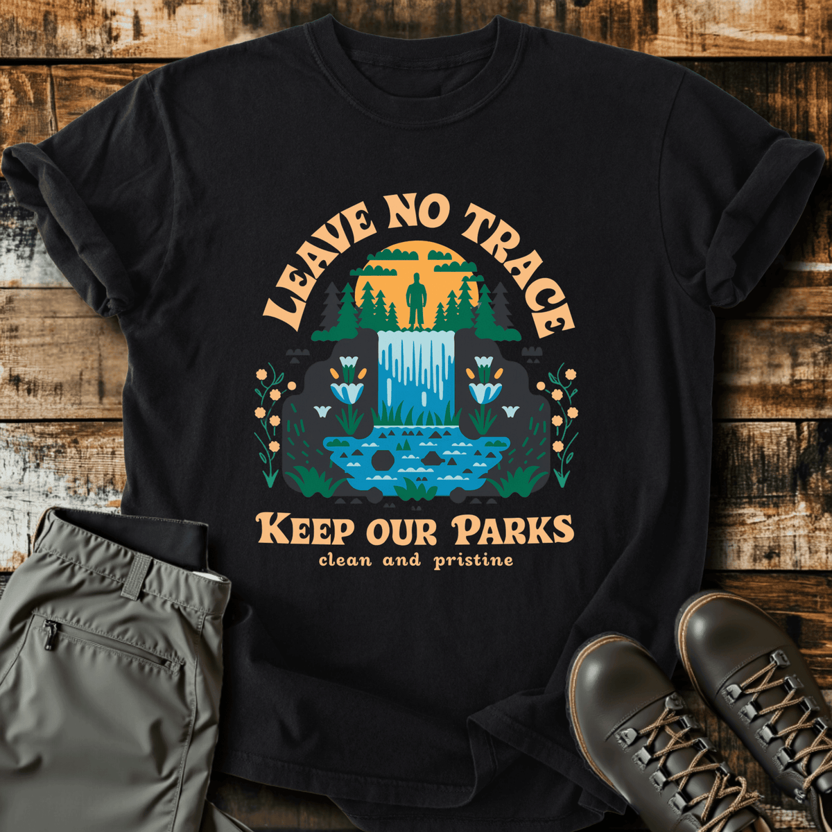 Clean & Pristine T-Shirt - Funny Hiking Graphic Tee - Gift for Hikers - Unisex