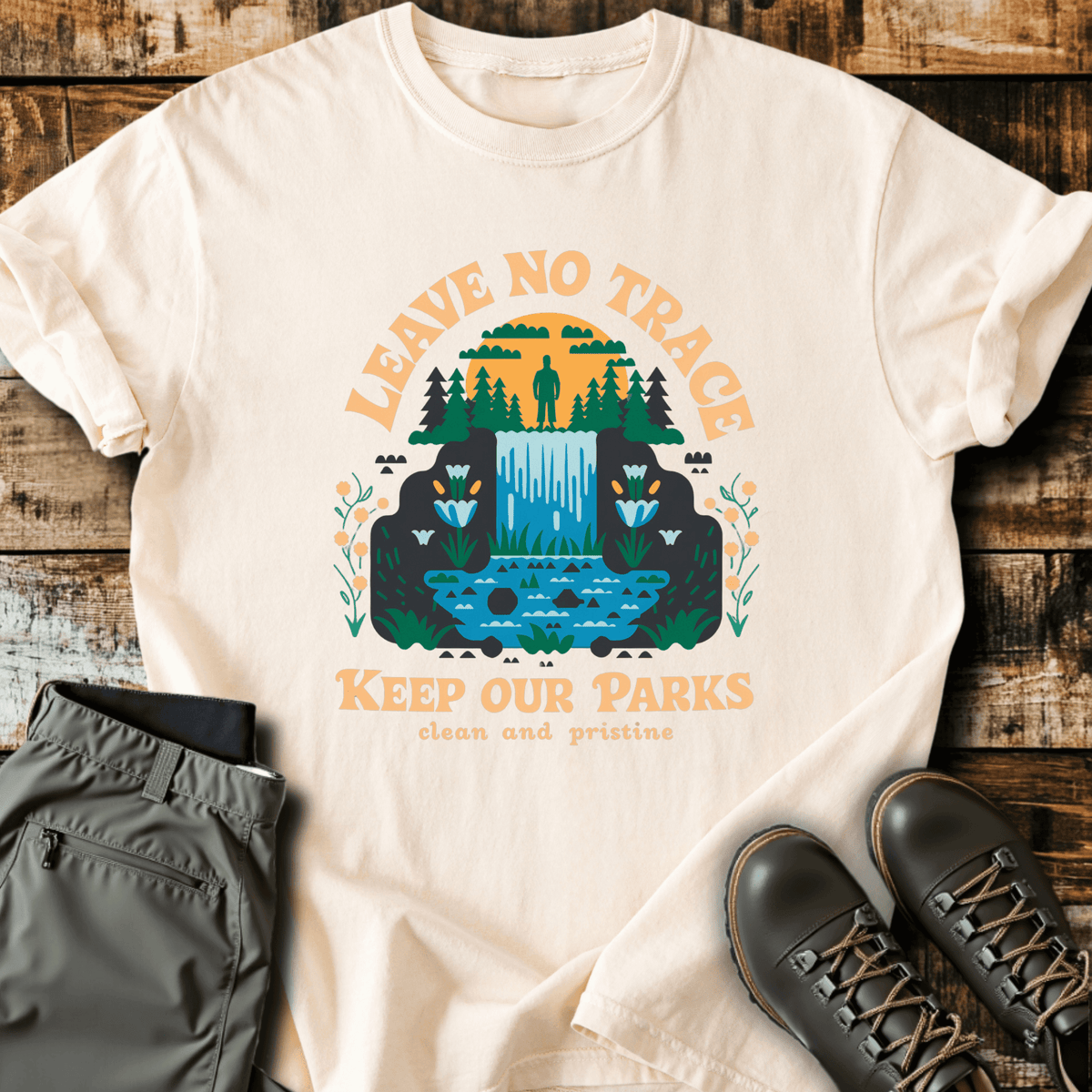 Clean & Pristine T-Shirt - Funny Hiking Graphic Tee - Gift for Hikers - Unisex