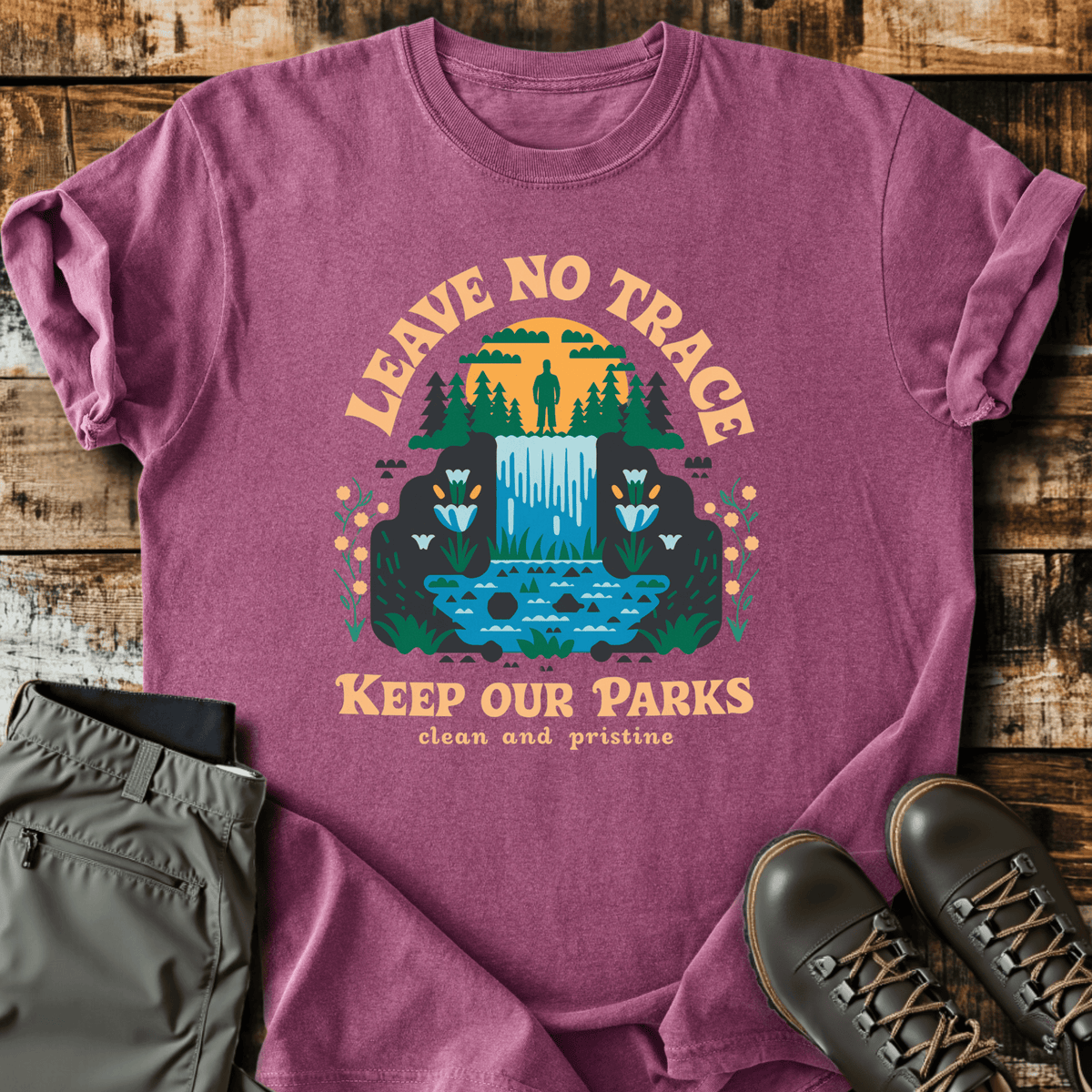 Clean & Pristine T-Shirt - Funny Hiking Graphic Tee - Gift for Hikers - Unisex