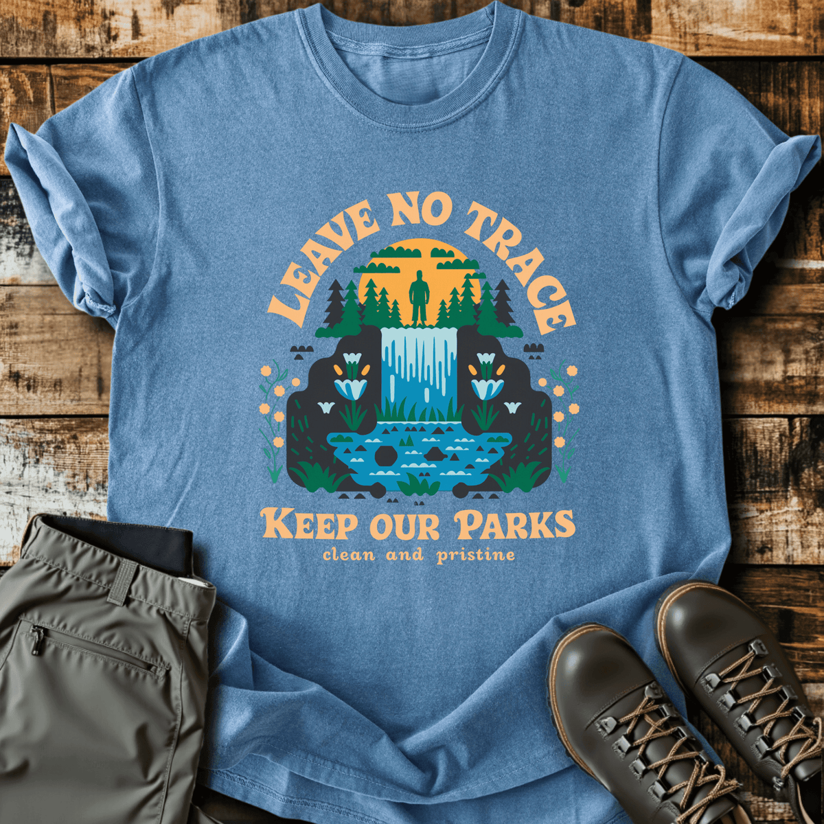 Clean & Pristine T-Shirt - Funny Hiking Graphic Tee - Gift for Hikers - Unisex