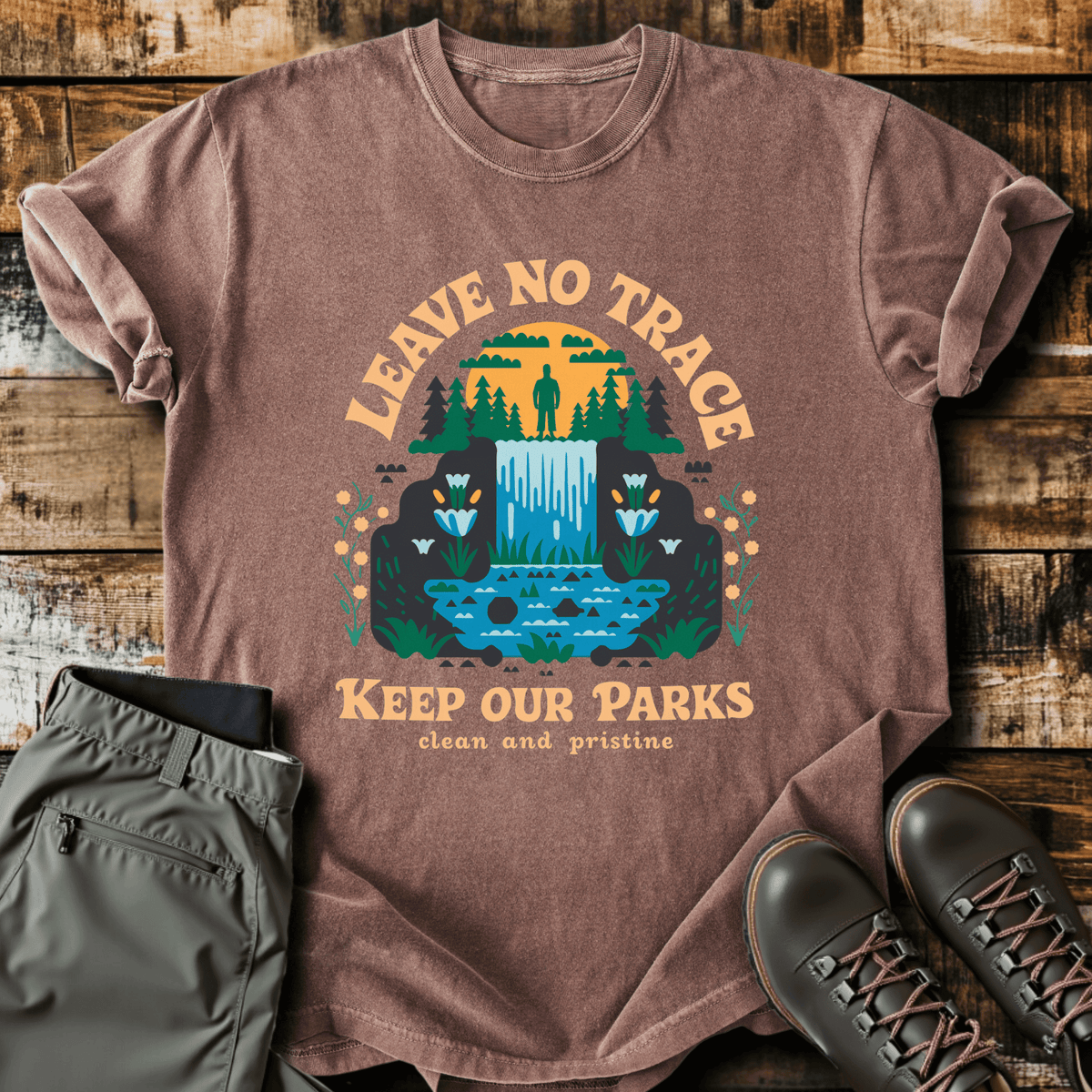 Clean & Pristine T-Shirt - Funny Hiking Graphic Tee - Gift for Hikers - Unisex