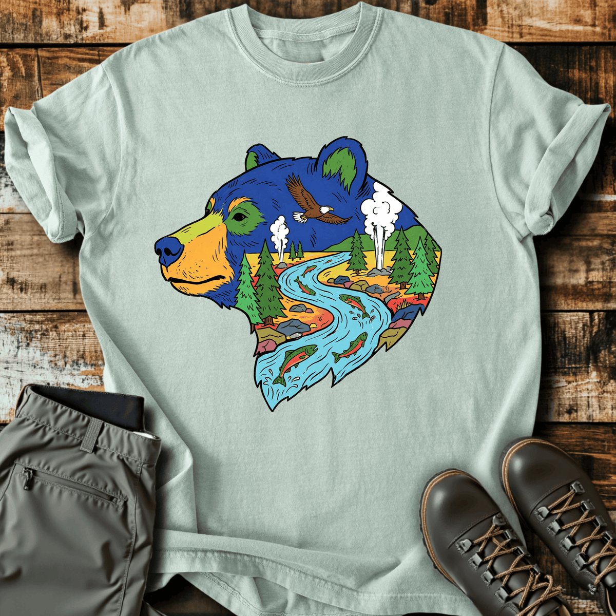 Bear Country T-Shirt - Funny Hiking Graphic Tee - Gift for Hikers - Unisex