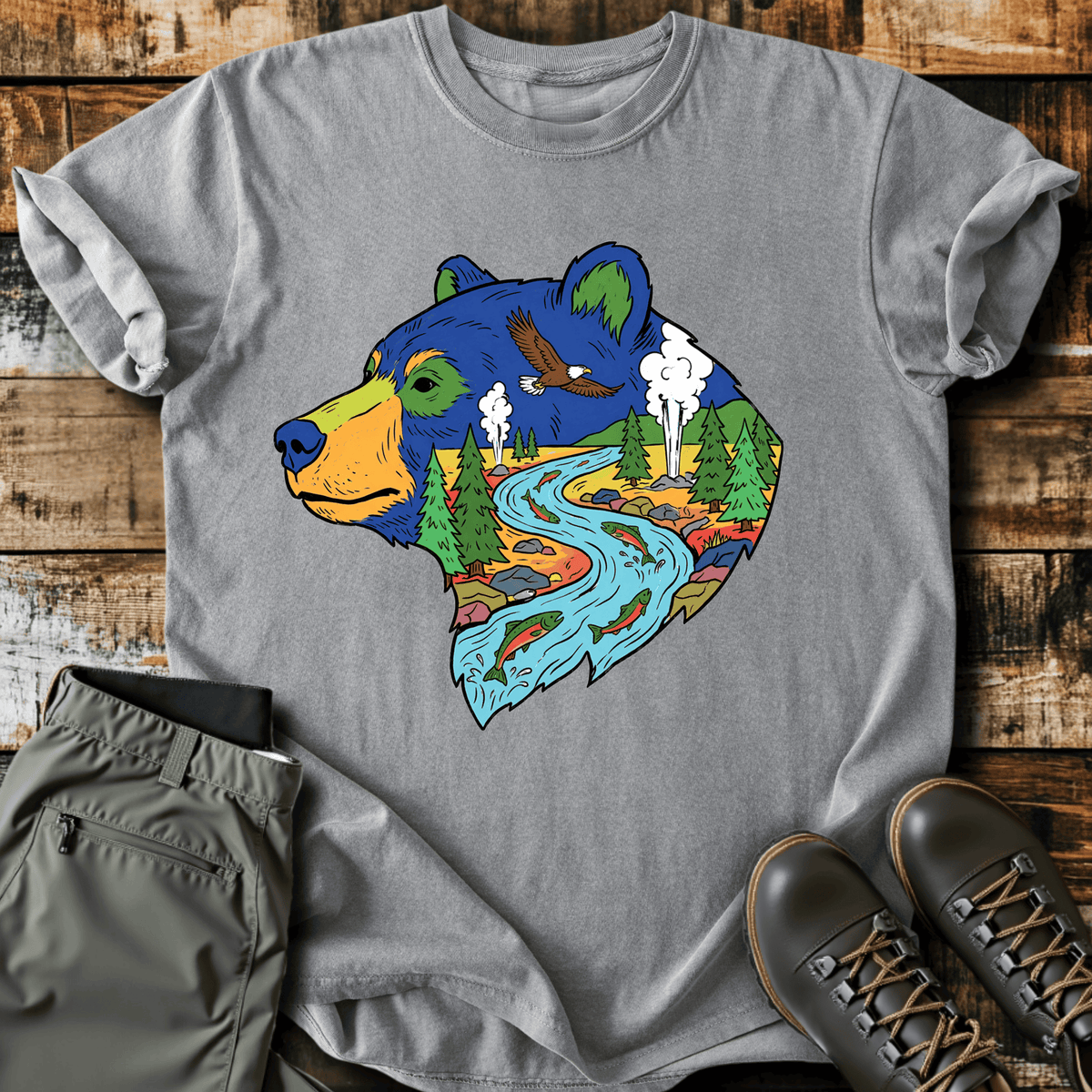 Bear Country T-Shirt - Funny Hiking Graphic Tee - Gift for Hikers - Unisex