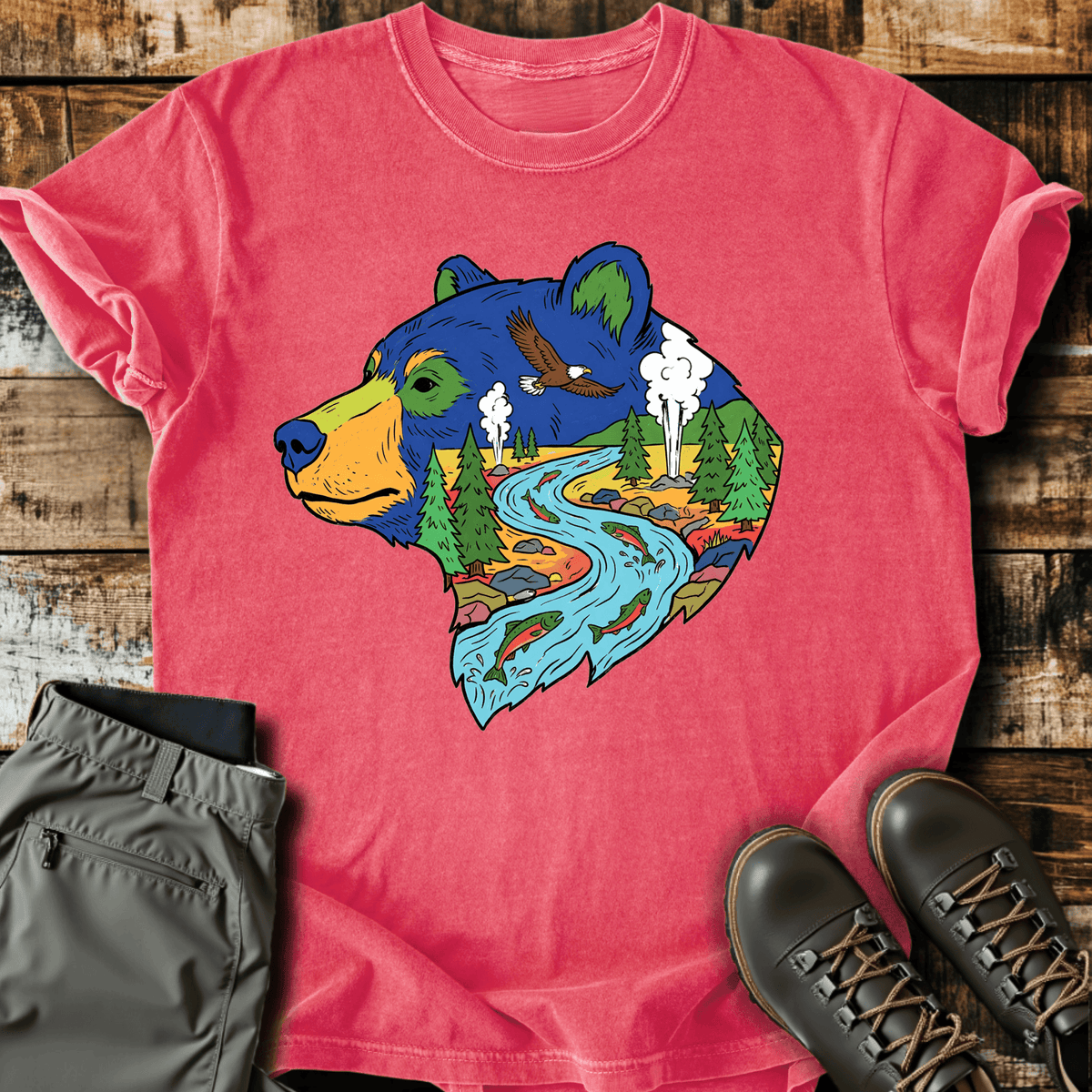 Bear Country T-Shirt - Funny Hiking Graphic Tee - Gift for Hikers - Unisex