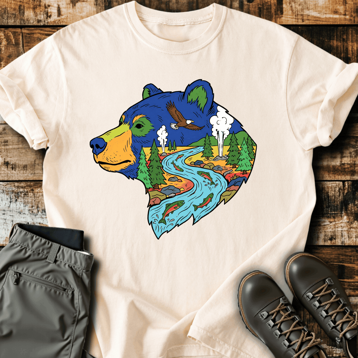 Bear Country T-Shirt - Funny Hiking Graphic Tee - Gift for Hikers - Unisex