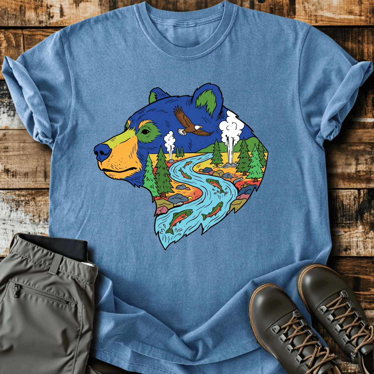 Bear Country T-Shirt - Funny Hiking Graphic Tee - Gift for Hikers - Unisex