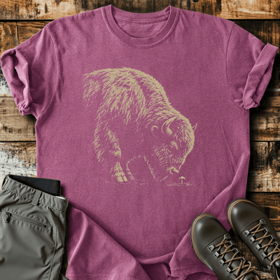 Bison Sigh T-Shirt Funny Hiking Shirt