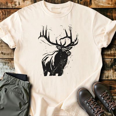 Buck Print T-Shirt - Funny Hiking Graphic Tee - Gift for Hikers - Unisex