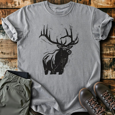 Buck Print T-Shirt - Funny Hiking Graphic Tee - Gift for Hikers - Unisex