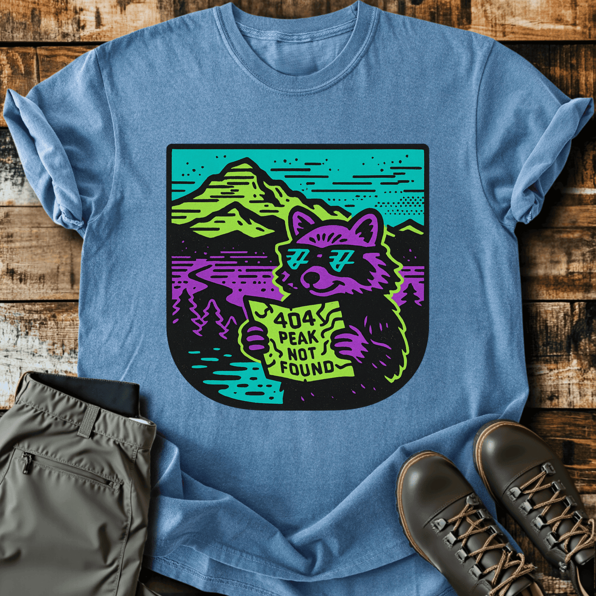 404 Error T-Shirt - Funny Hiking Graphic Tee - Gift for Hikers - Unisex