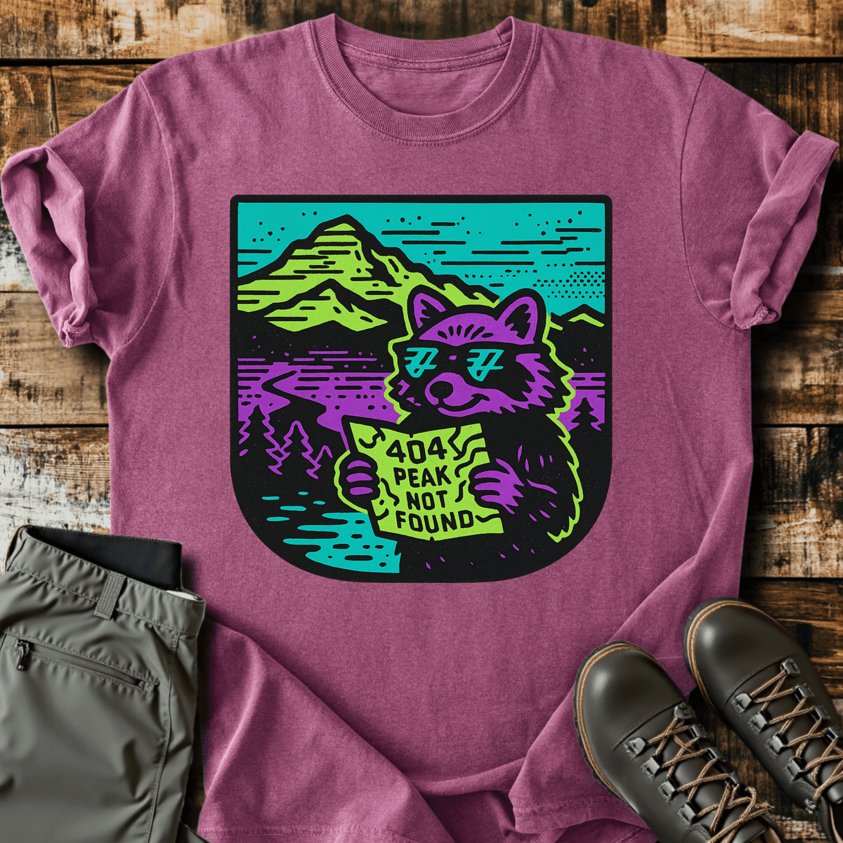 404 Error T-Shirt - Funny Hiking Graphic Tee - Gift for Hikers - Unisex