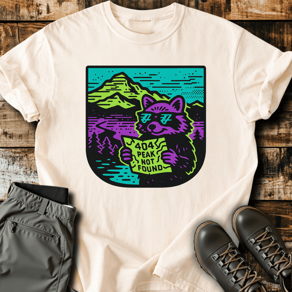 404 Error T-Shirt - Funny Hiking Graphic Tee - Gift for Hikers - Unisex