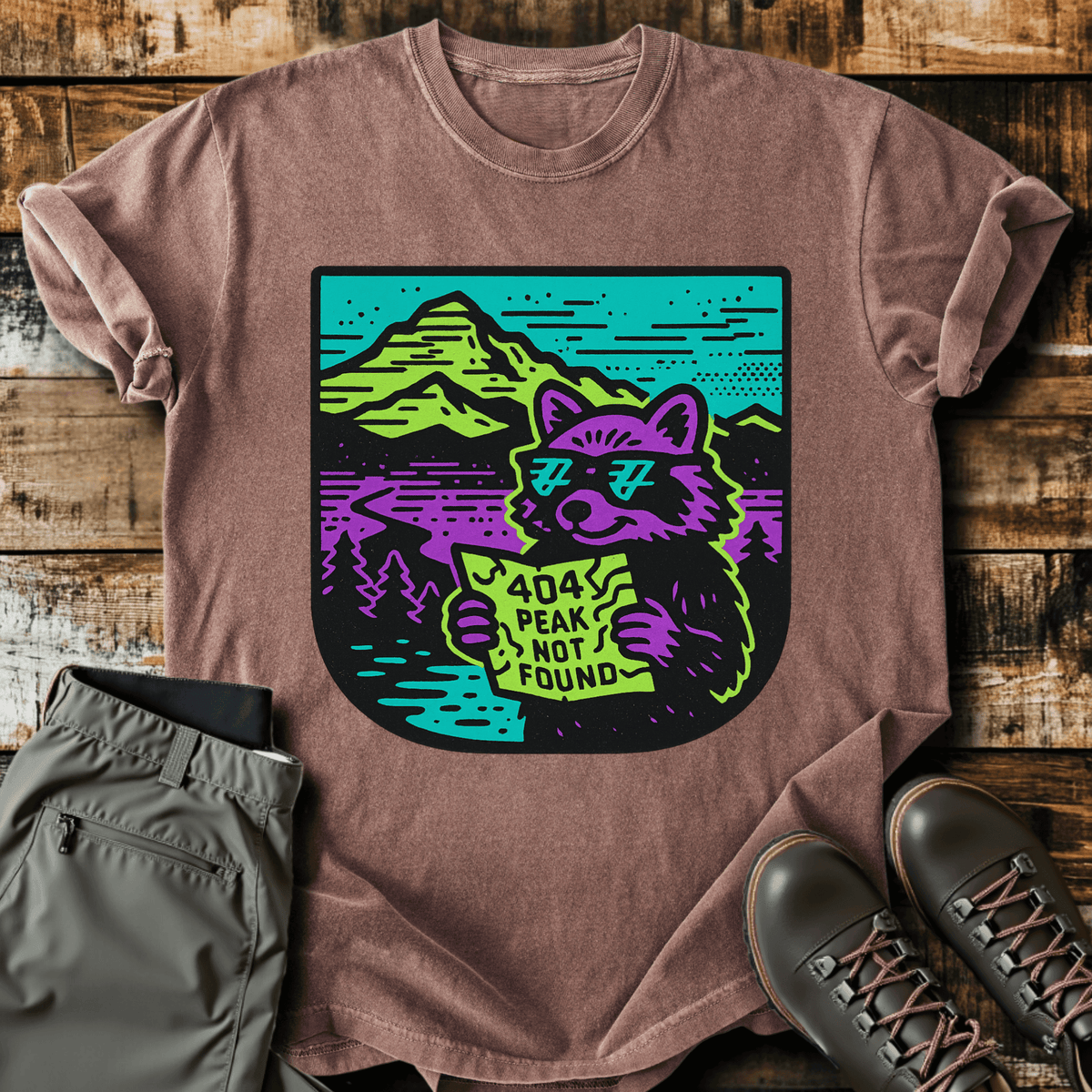 404 Error T-Shirt - Funny Hiking Graphic Tee - Gift for Hikers - Unisex