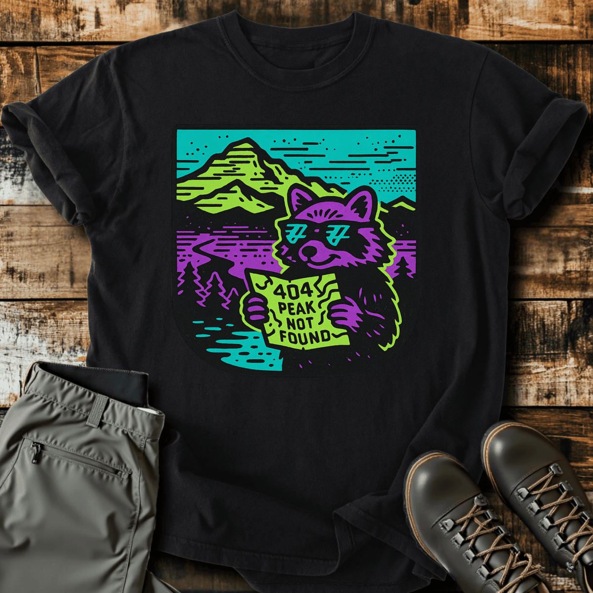 404 Error T-Shirt - Funny Hiking Graphic Tee - Gift for Hikers - Unisex