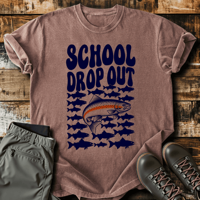 Drop Out T-Shirt - Funny Hiking Graphic Tee - Gift for Hikers - Unisex