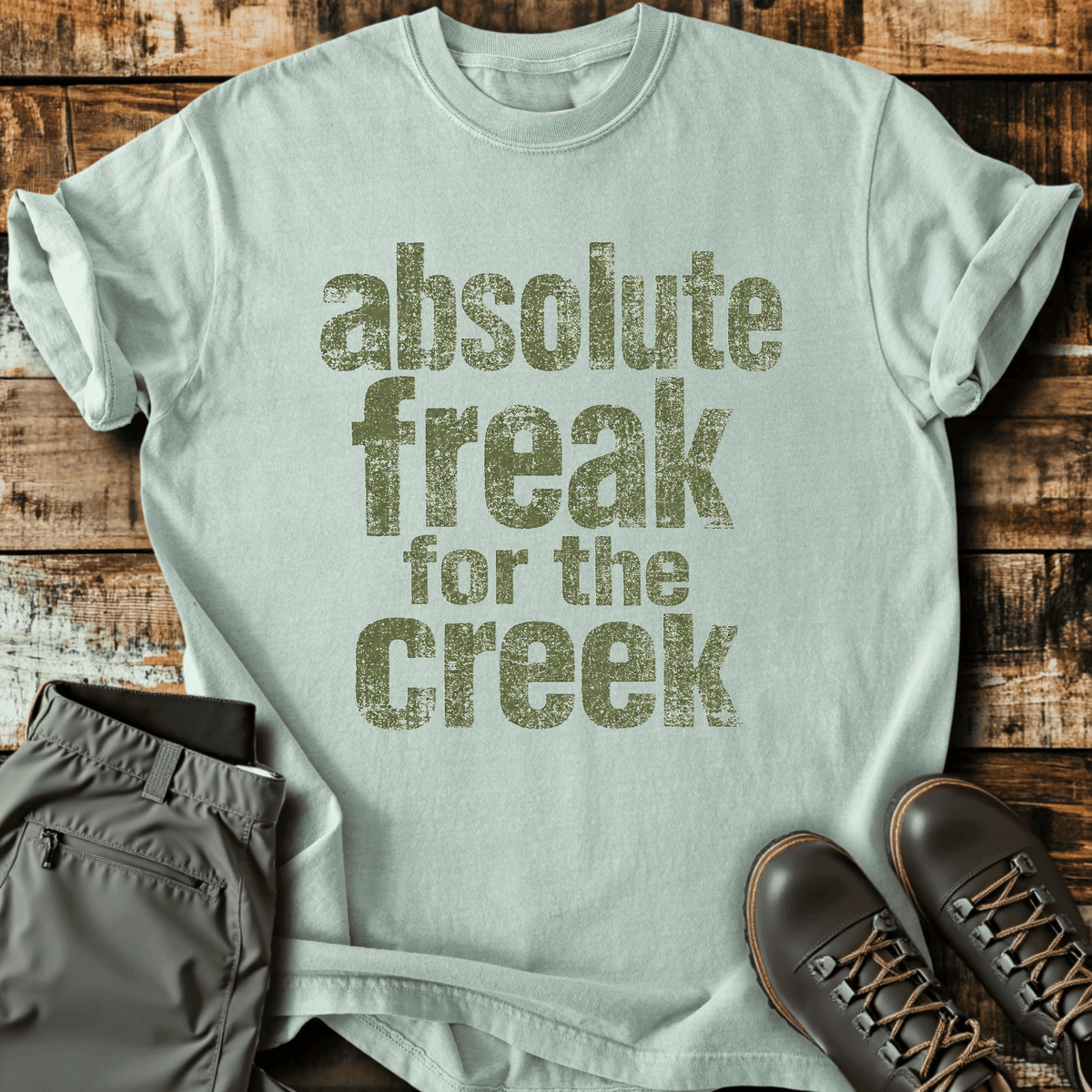 Creek Freak T-Shirt - Funny Hiking Graphic Tee - Gift for Hikers - Unisex