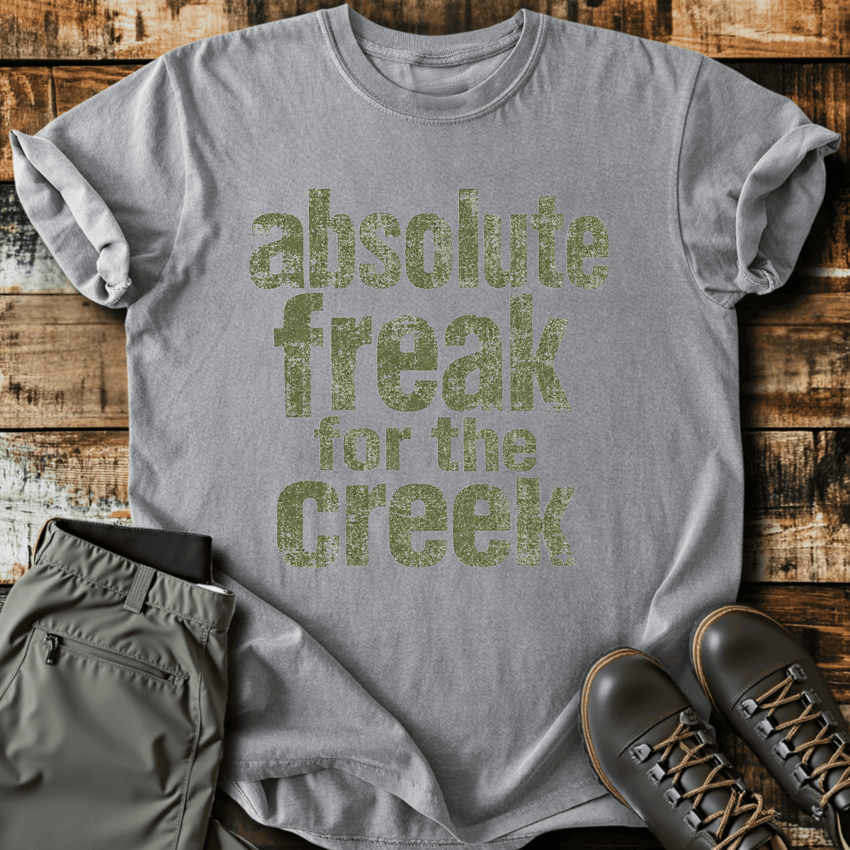 Creek Freak T-Shirt - Funny Hiking Graphic Tee - Gift for Hikers - Unisex