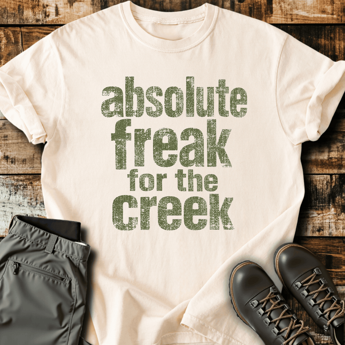 Creek Freak T-Shirt - Funny Hiking Graphic Tee - Gift for Hikers - Unisex