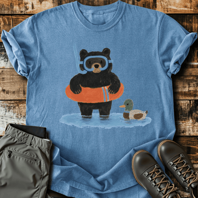 Bearly Floating T-Shirt Funny Hiking Shirt