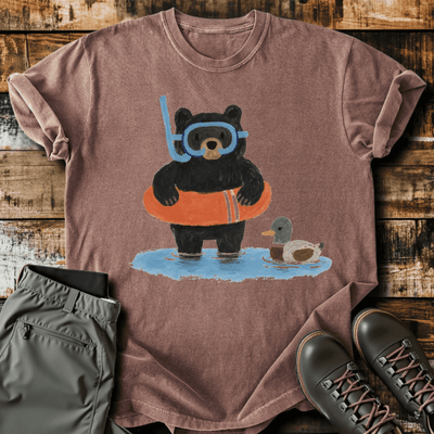 Bearly Floating T-Shirt Funny Hiking Shirt