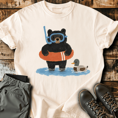 Bearly Floating T-Shirt Funny Hiking Shirt
