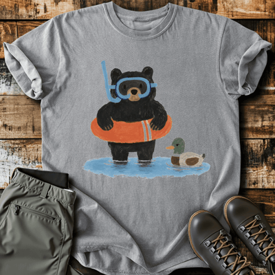 Bearly Floating T-Shirt Funny Hiking Shirt