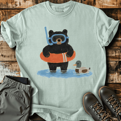 Bearly Floating T-Shirt Funny Hiking Shirt