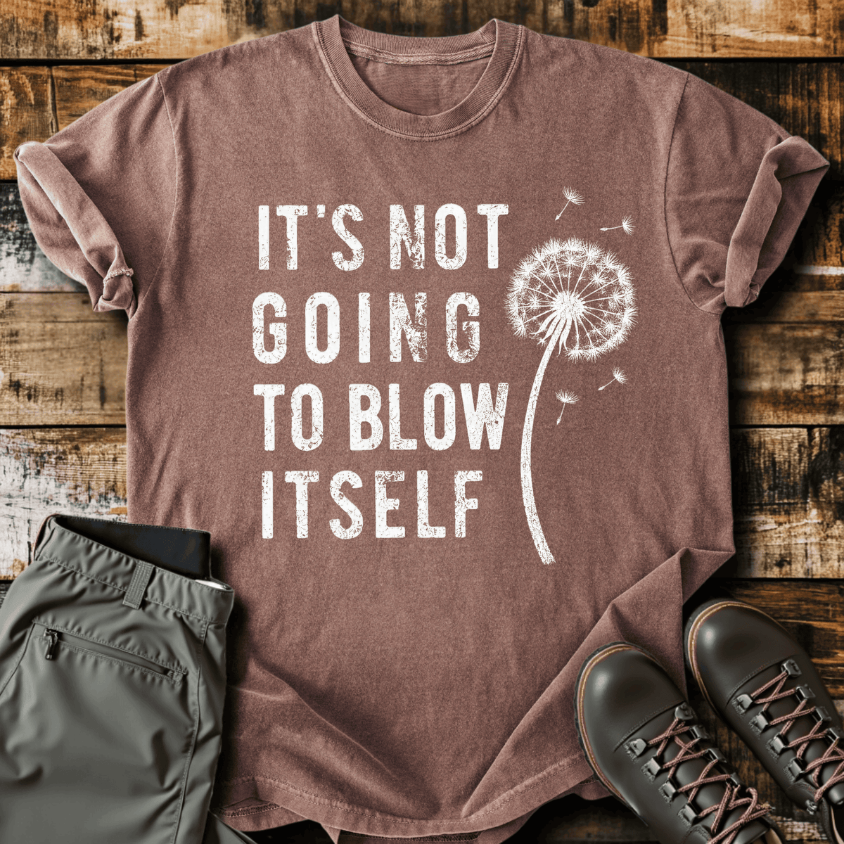 Blow Itself T-Shirt - Funny Hiking Graphic Tee - Gift for Hikers - Unisex