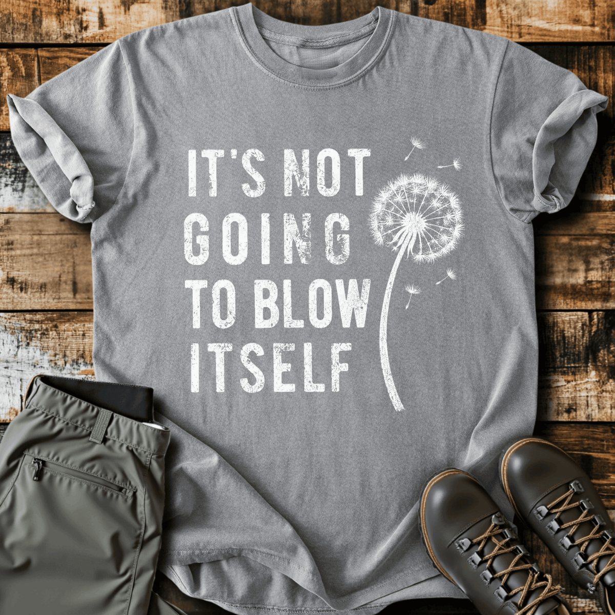 Blow Itself T-Shirt - Funny Hiking Graphic Tee - Gift for Hikers - Unisex