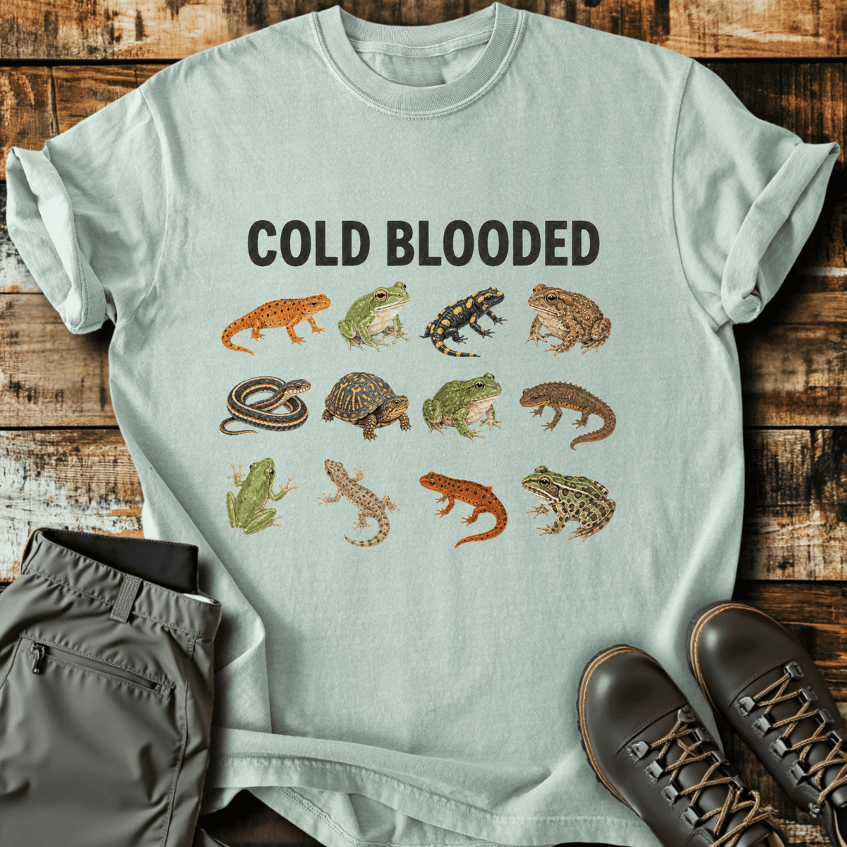Cold Blooded T-Shirt - Funny Hiking Graphic Tee - Gift for Hikers - Unisex