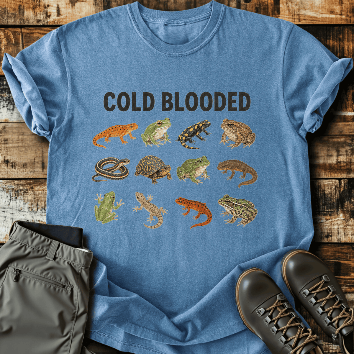 Cold Blooded T-Shirt - Funny Hiking Graphic Tee - Gift for Hikers - Unisex