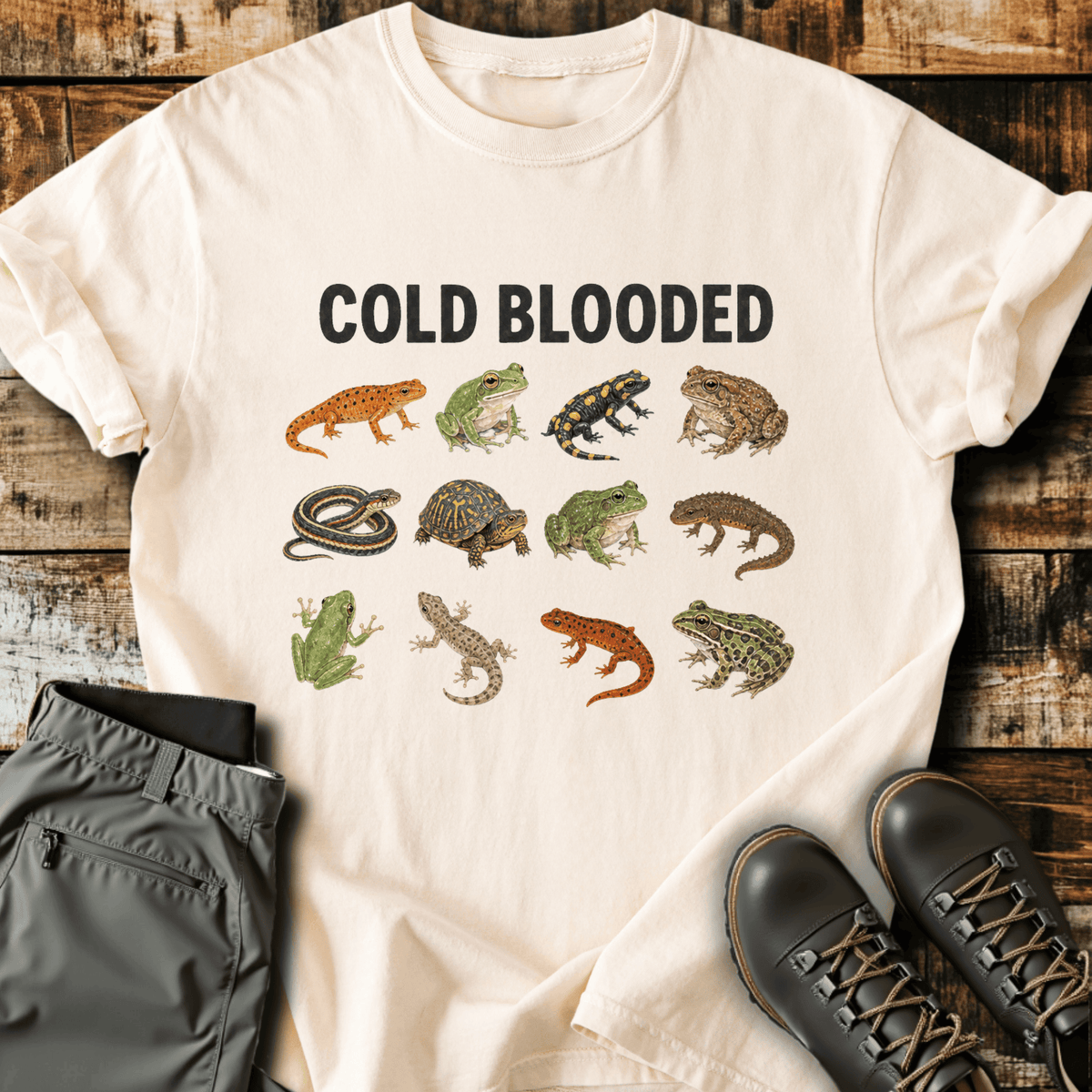 Cold Blooded T-Shirt - Funny Hiking Graphic Tee - Gift for Hikers - Unisex