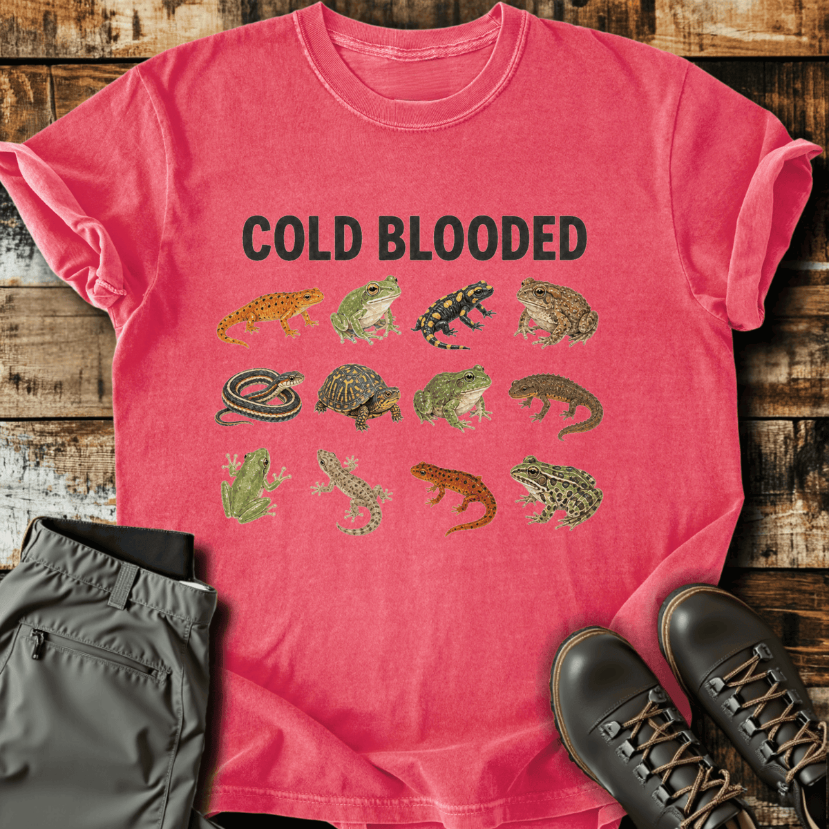 Cold Blooded T-Shirt - Funny Hiking Graphic Tee - Gift for Hikers - Unisex